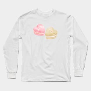 Two Heart Macarons Long Sleeve T-Shirt